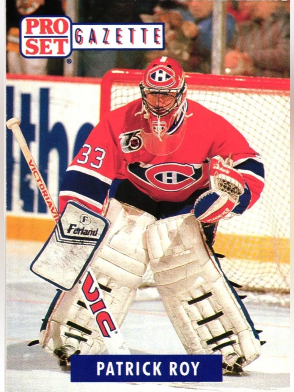 Patrick Roy 1991 Pro Set Promo Montreal Canadiens Hockey Card
